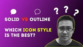 Solid VS Outline Icons Style - Which icon style best for UI UX Design ? -  Daily UX #1