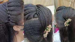 Front Modern Ponytail Hairstyle For Medium Hair | Step By Step Tutorial