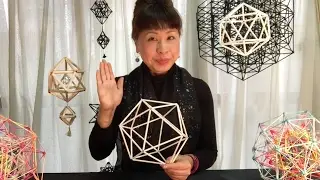 〜ストローで編む幾何学立体〜  正二十面体 【 惑星グリッドへの道Ⅰ 】