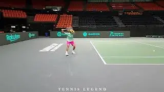 Soonwoo Kwon : the tennis player with fluid, loose and satisfying strokes (Practice Davis Cup 2022)