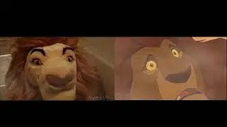 【The Lion King】Mufasas death - LIVE ACTION COMPARISON【Plush Parody】