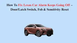 How To Fix Lexus Car Alarm Keeps Going Off &ndash; Door/Latch Switch, Fob & Sensitivity Reset