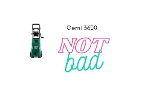 Trying out Gerni 3600 pressure washer. Not bad!