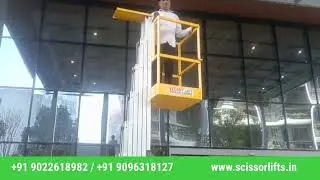 Single mast aerial work platform Vedant Lift mo no. 9022618982