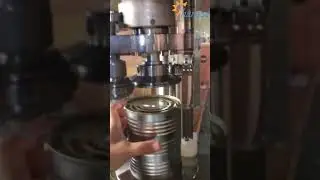 M&aacute;quina semiautom&aacute;tica de sellado de latas de hojalata para alimentos enlatados