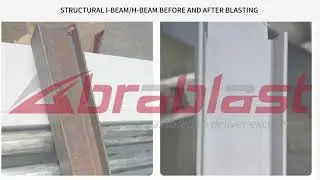 Heavy-Duty Roller Conveyor Shot Blasting Machine for I-Beams, H-Beams & Structural Steel | Abrablast