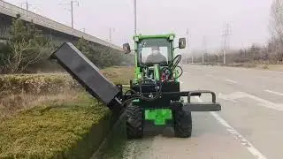 #shorts #DY840 #loader with #flailmower attachment in action