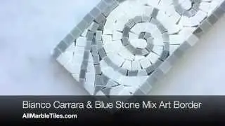 Bianco Carrara Marble Tiles and Mosaics from AllMarbleTiles.com