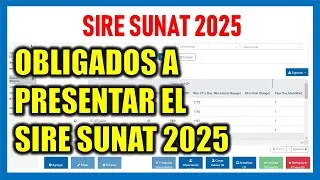Obligados a llevar el SIRE SUNAT 2025