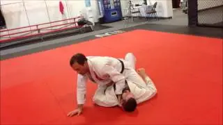 mounted cross choke (Tom Schmitz/Spartan Martial Arts)