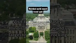 World's Largest Mailbox & Rocking Chair?! 📬🪑 #TravelHacks #RoadTrip #WeirdestWorldRecords