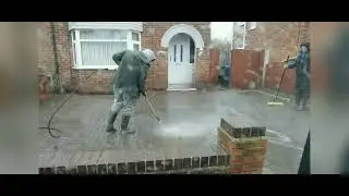 Pressure Washing a Block Paved Driveway - Grime Blasters UK