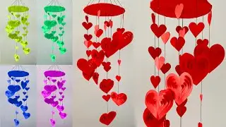DIY Wall Hanging | Paper Heart for Valentine's Day Decoration Ideas | Room Decor