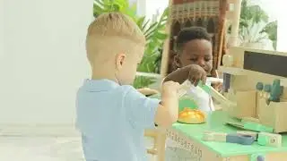 Asweets tool bench, wooden toys for babys, brings kids safe and fun experience.