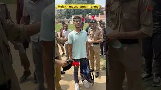 Height measurement army #bsf #motivation #armylover #cisf #crpf #ncc #viral