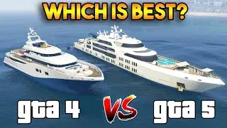 GTA 5 YACHT VS GTA 4 YACHT (WHICH IS BEST?)