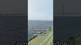 Full View of Denmark&rsquo;s Great Belt Bridge#GreatBeltBridge #ZealandToFunen #DenmarkBridge