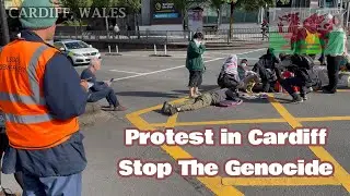 Emergency protest. Rafah under attack. Cardiff South Wales