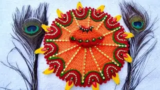 Diwali Special Diya/Dipak/ Heavy #CrochetDress for Laddu Gopal/ लड्डू गोपाल के लिए दीपक वाली पोशाक