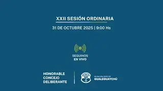 En Vivo desde HCD XXII Sesión Ordinaria #HCD #Gualeguaychú