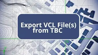 Export VCL File(s) from TBC - Trimble Connect