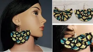 How to make Ankara/African Print Earring#earringsdesign