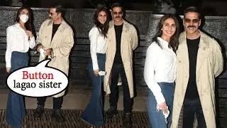 Akshay Kumar & Vaani Kapoor Back to Mumbai wearing Bell Bottom after completing shoot |Bell Bottom