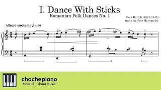 I. Dance With Sticks, Romanian Folk Dances Sz. 56 No. 1  - B&eacute;la Bart&oacute;k