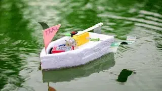 How to make a Powerful Water Boat using DC Motor