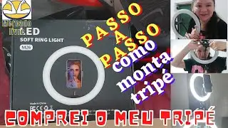 Comprei  RING LIGTH com TRIP&Eacute; no MERCADO LIVRE e me surpreendi, Dicas como montar, marca NETEX