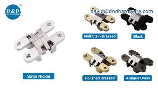 Installation and Key Features of the High Performance Concealed Hinge
