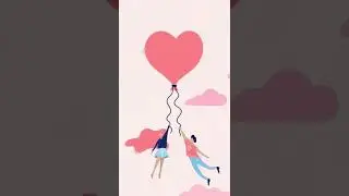 flying heart couple love short video #foryou #fyp #viral #foryoupage #clouds #couple #love