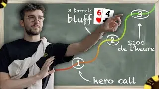 Vlog Poker : Il Fait Tapis en BLUFF avec 64o ?? Objectif 100$ de l'heure EP 15