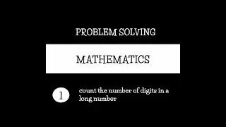 1.Count Digits | Mathematics | Problem Solving Tutorial | Data Structures & Algorithms | Programming