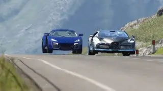 W Motors Lykan Hypersport vs Bugatti Divo at Highlands
