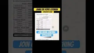 Jamia Ba Hons entrance exam result #jamia #upsc #bahons #foreign #language