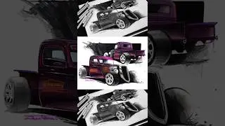 #hotrods #hotrod #musclecar #v8 #cars #custom #tuning #project #drawing #design #art #cardesign