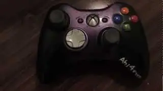 Custom Airbrush Xbox 360 Controllers - Pearl Purple/Black