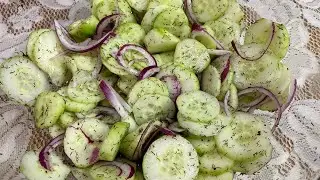 Sweet & Sour Cucumber Salad Recipe (Quick & Easy)