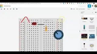 Схема потенциометра - Tinkercad