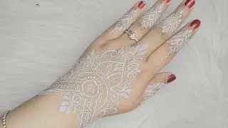 Tutorial henna putih wedding design untuk pemula