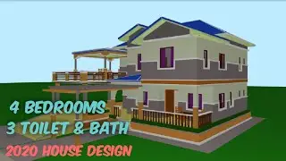 90SQM | ELEVATED 4 BEDROOMS HOUSE INSIDE DESIGN | 3 TOILET & BATH