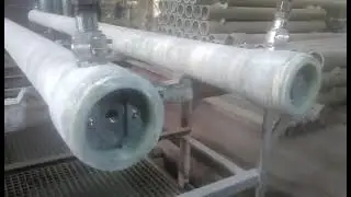 Winder FRP RO pressure vessel 40S1200 water pressure testing