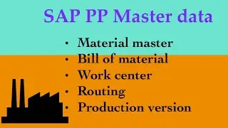 SAP PP Master data