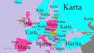География, Карта, Страна, Город | Сравнение европейских языков