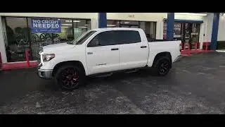 877-544-8473 Fuel Assault Black Red Rims Toyota Tundra Leveling Kit Lift kits DUBSandTIRES.com