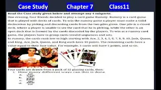 Case Study Based on Permutations and Combinations | Case Study Class 11 Maths | Class 11 Maths