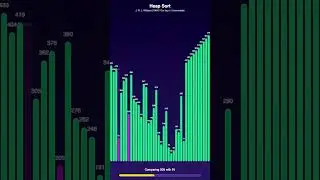 Heap Sort builds a tree then DESTROYS it beautifully! 🌳 #HeapSort