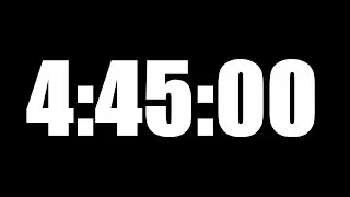 4 HOUR 45 MINUTE TIMER &bull; 285 MINUTE COUNTDOWN TIMER ⏰ LOUD ALARM ⏰