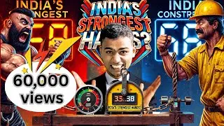 ❗️🇮🇳&ldquo;INDIA&rsquo;S STRONGEST HANDS: Strongman vs Construction Worker Grip Challenge!&rdquo;🤯💪❗️